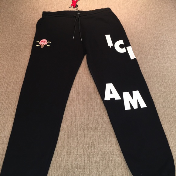 Ice Cream Brain Joggers in Black - Picture 1 of 13